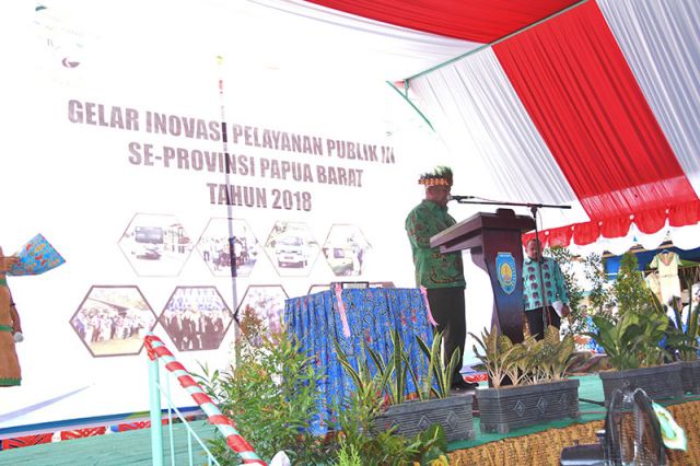 Gubernur Membuka Gelar Inovasi Daerah Provinsi Papua Barat
