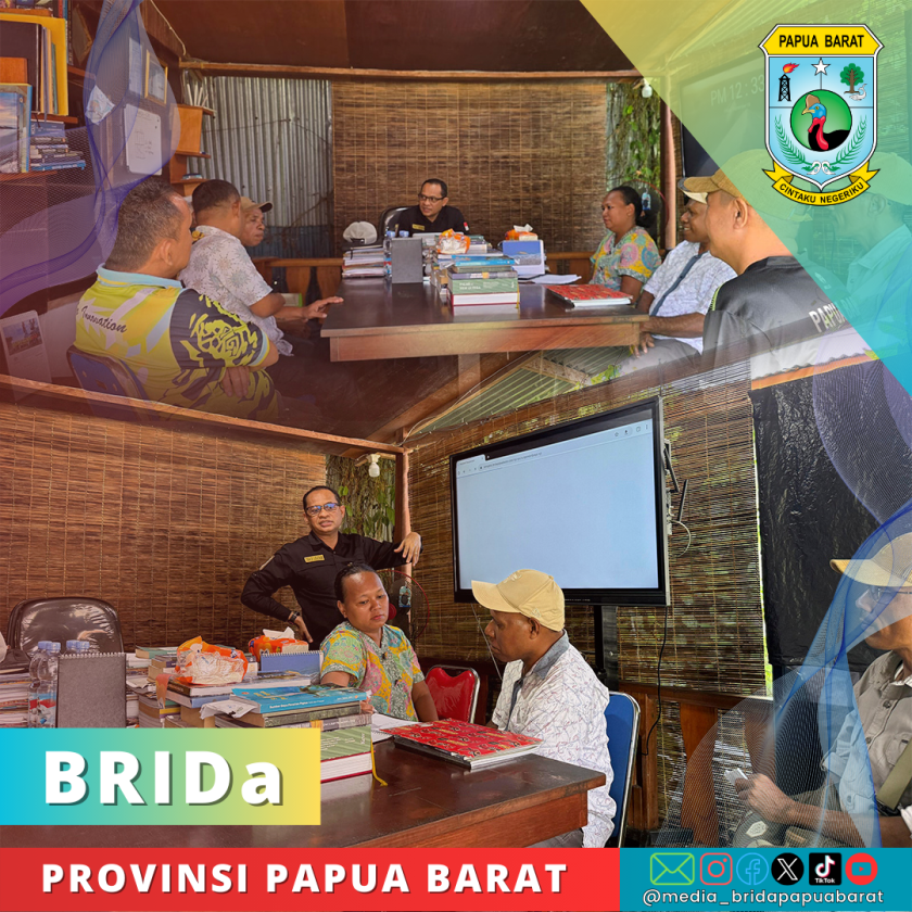 KUNJUNGAN BERSEJARAH BAPPEDALITBANG TELUK WONDAMA KE BRIDA PAPUA BARAT