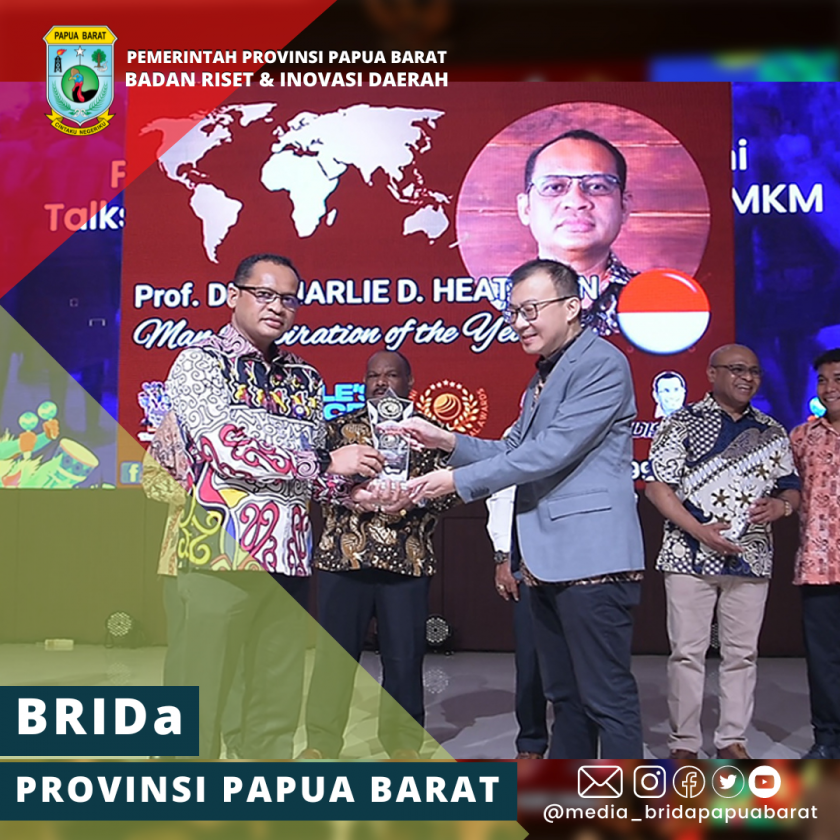 KEPALA BRIDA PAPUA BARAT RAIH PENGHARGAAN INTERNATIONAL TAHUN 2023