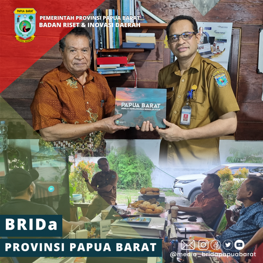 ANTROPOLOG SENIOR PAPUA DR. JOSZ MANSOBEN KUNJUNGI KANTOR BRIDA PAPUA BARAT