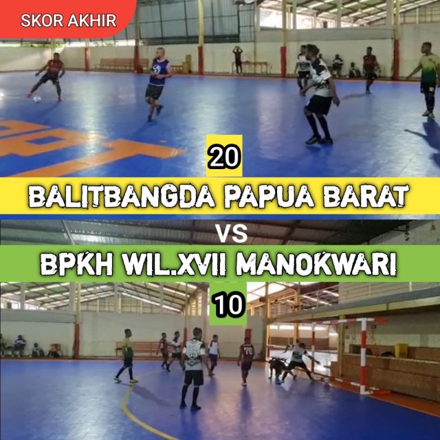 Tim Futsal Balitbangda PB Raih Kemenangan Absolut dari BPKH XVII Manokwari