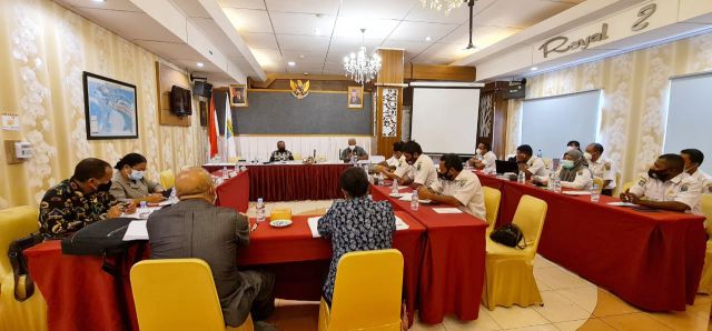 Pertemuan Kaban Balitbangda Provinsi Papua Barat Bersama Anggota Komisi V DPR Papua Barat