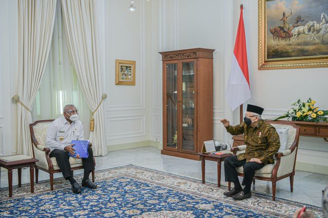 Gubernur Papua Barat  Temui Wakil Presiden Republik Indonesia di Jakarta