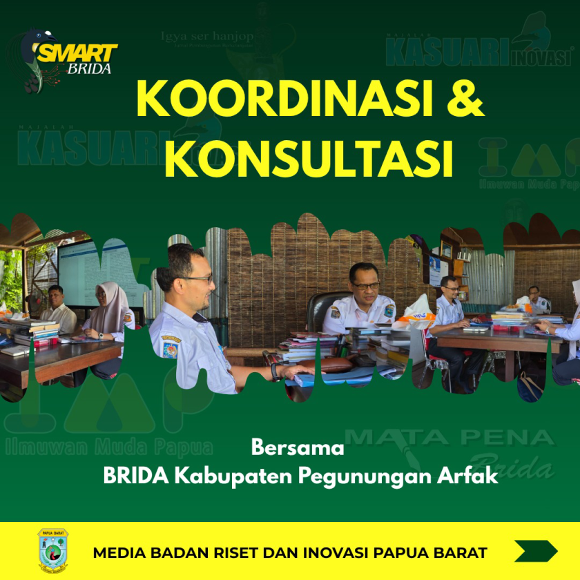 Kepala Brida Kapubaten Pegunungan Arfak Temui Kepala Brida Provinsi Papua Barat, Bahas Peluang Kolaborasi Riset dan Inovasi Daerah